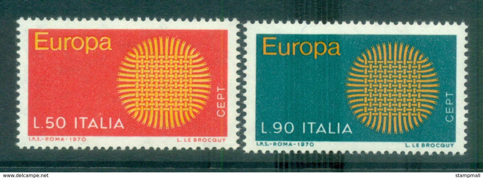 Italy 1970 Europa, Woven Threads MUH Lot65507 - Other & Unclassified