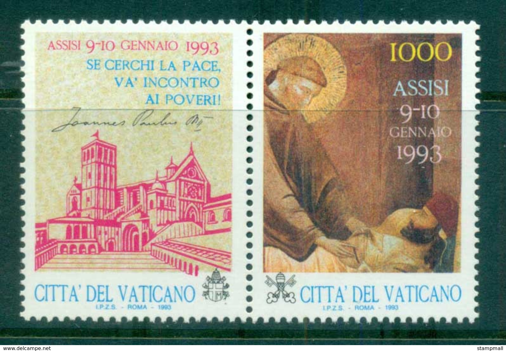 Vatican 1993 St Francis Of Assisi MUH - Unused Stamps