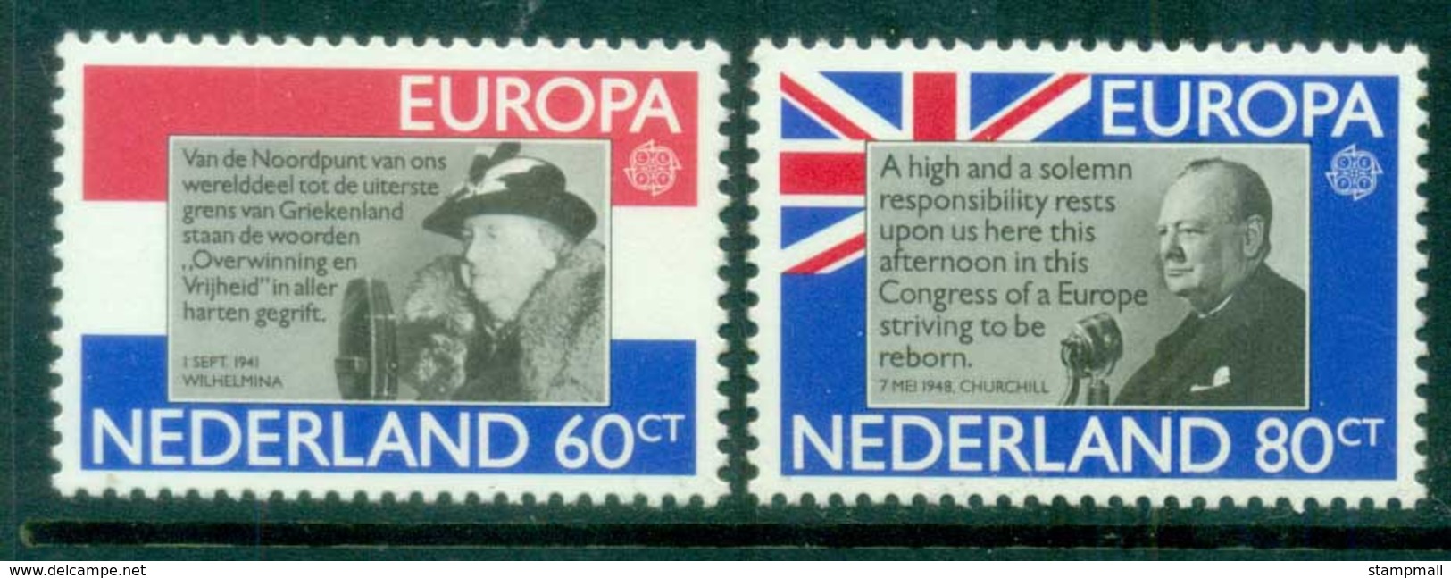 Netherlands 1980 Queen Wilhemina & Churchill MUH Lot76795 - Ohne Zuordnung