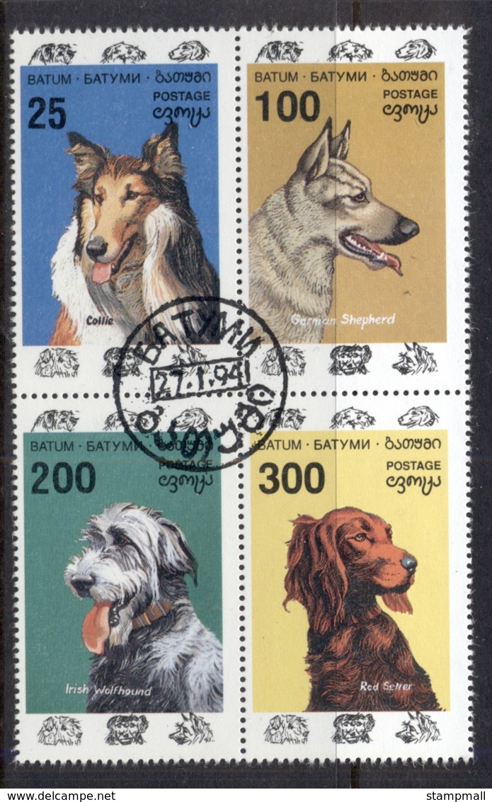 Batum 1994 Dogs Blk CTO - Batum (1919-1920)