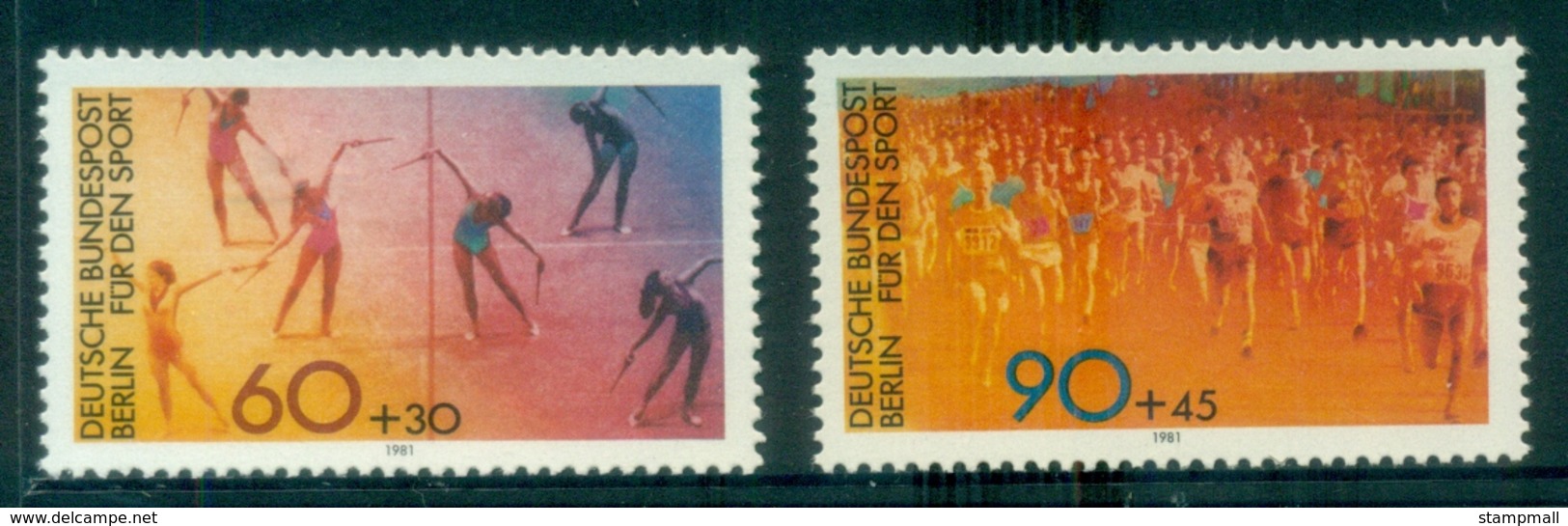 Germany Berlin 1981 Welfare, Sports MUH - Andere & Zonder Classificatie