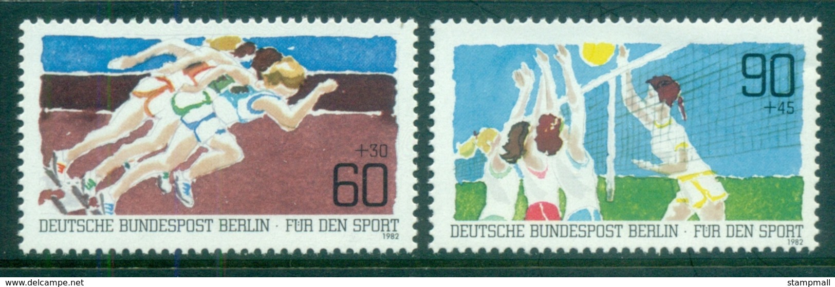 Germany Berlin 1982 Welfare, Sports MUH - Andere & Zonder Classificatie