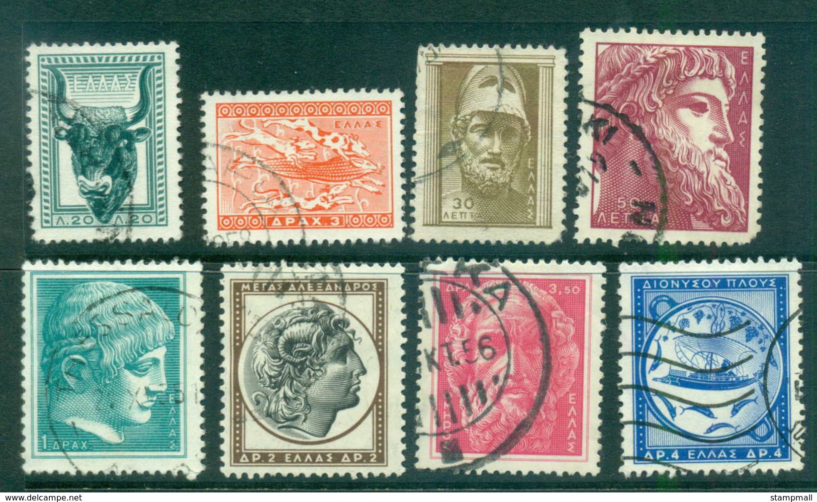 Greece 1955 Pictorials FU Lot56204 - Altri & Non Classificati