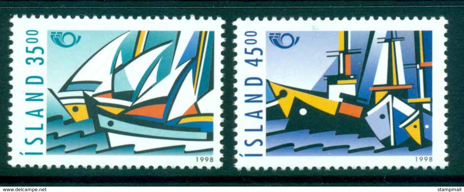 Iceland 1998 Nordic Stamps Ships MUH Lot32454 - Unused Stamps