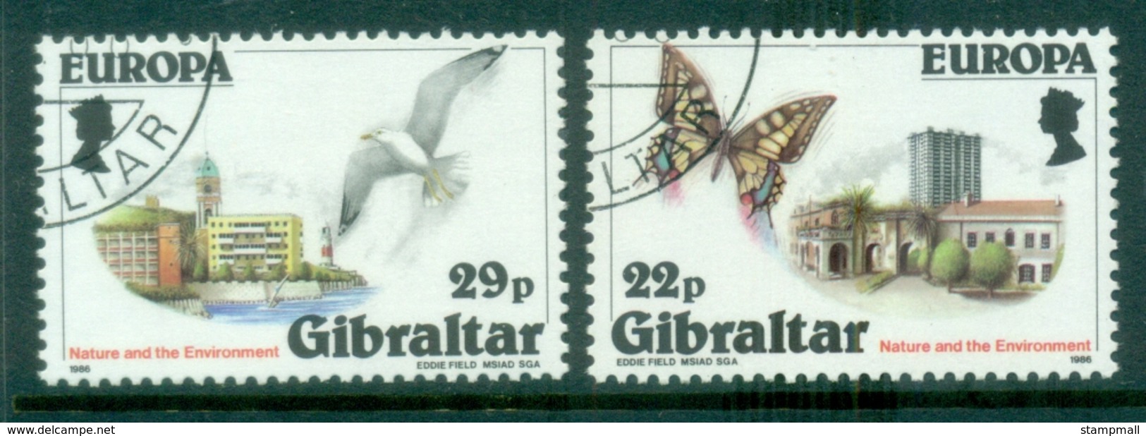 Gibraltar 1986 Europa CTO - Gibraltar