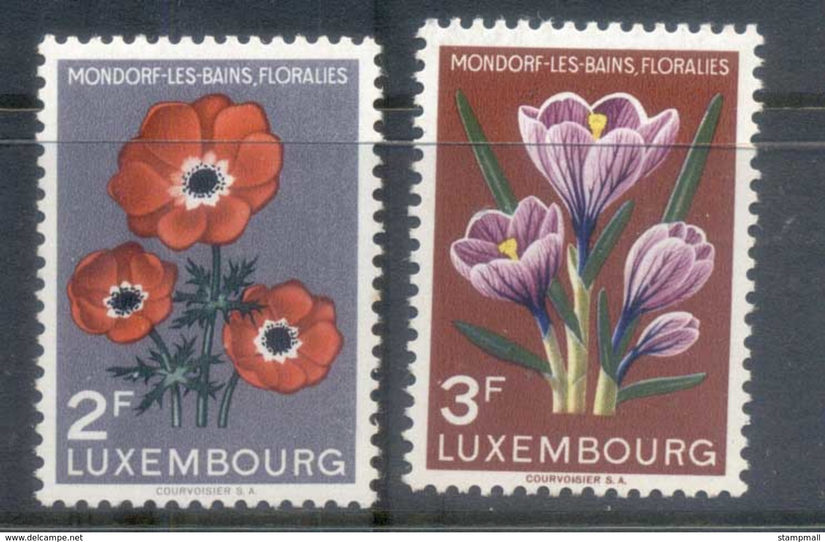 Luxembourg 1956 Flower Festival 2fr, 3fr MUH - Unused Stamps