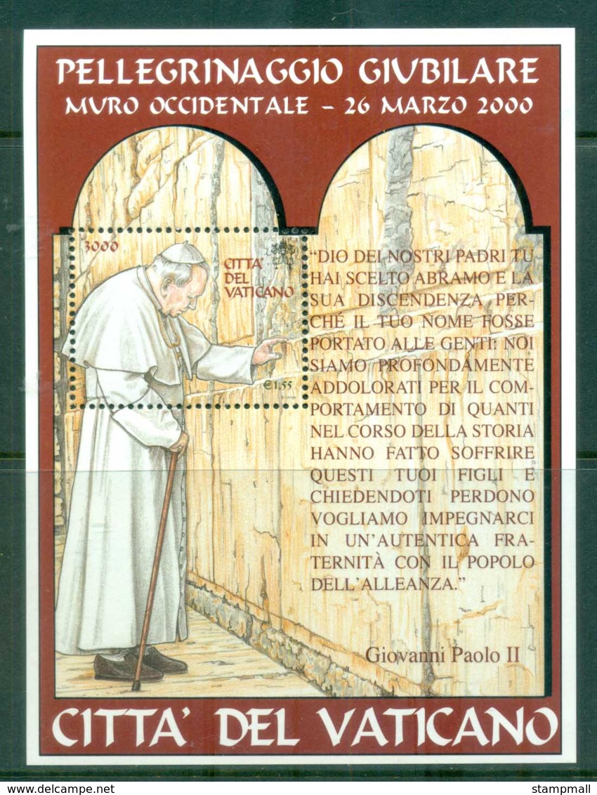 Vatican 2001 Papal Journeys Of Pope John Paul II MS MUH - Unused Stamps