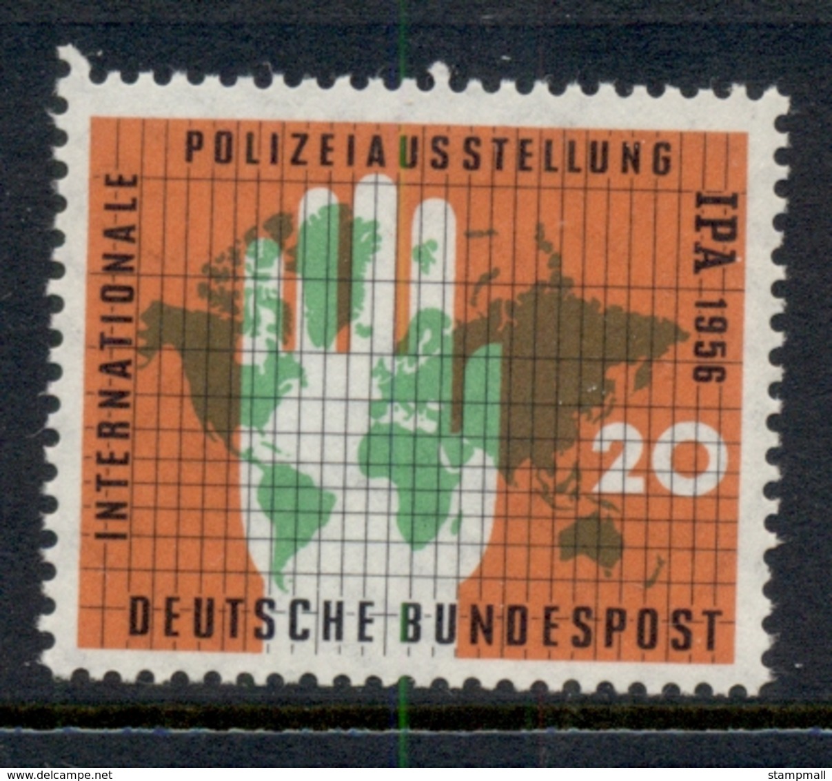 Germany 1956 Police Show MUH - Altri & Non Classificati