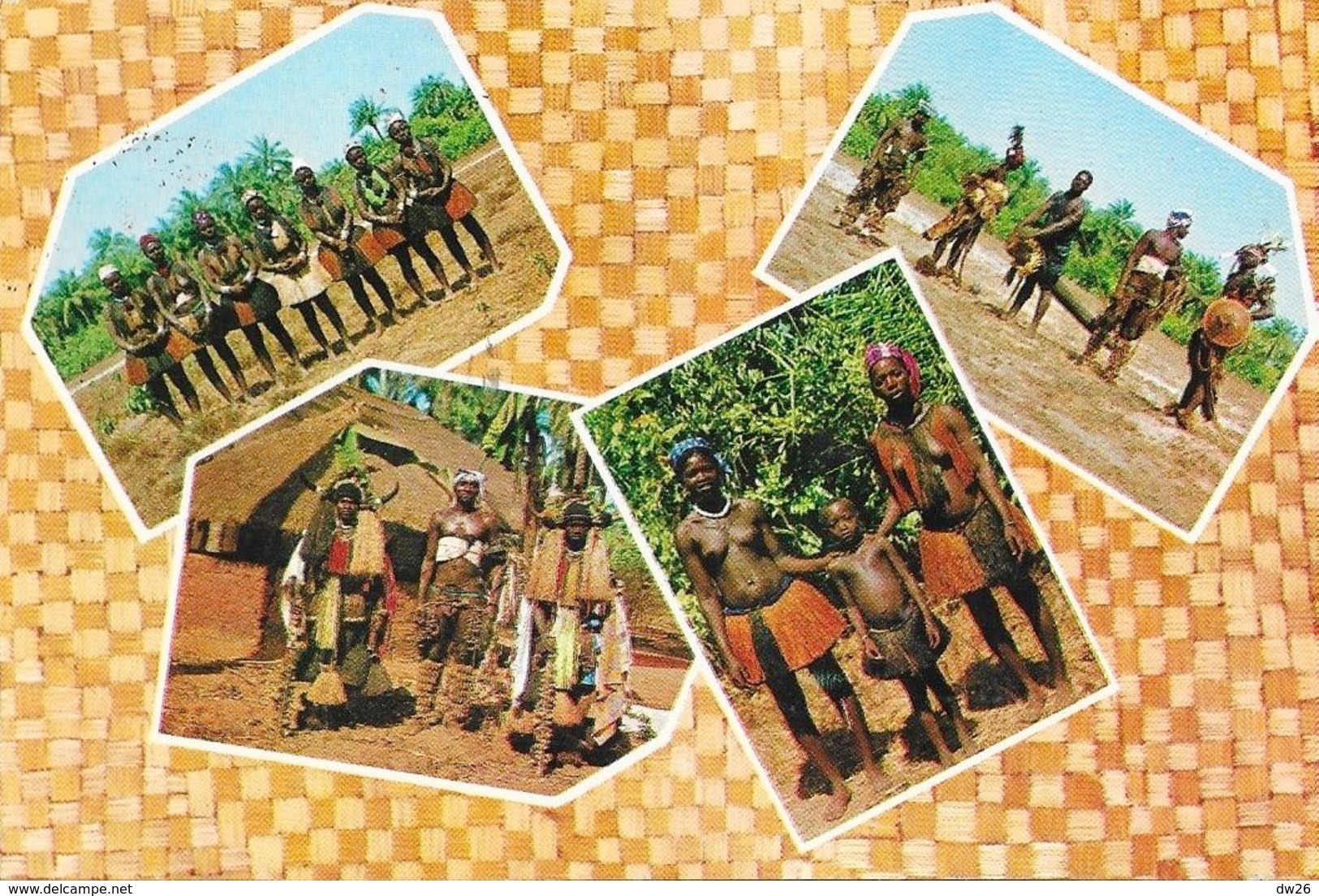 Guiné Portuguesa (Guinée-Bissau) - Multivues 1968 - Caracteristico Dos Bijagos: Guerreiros Dançarinos, Campunes... - Africa