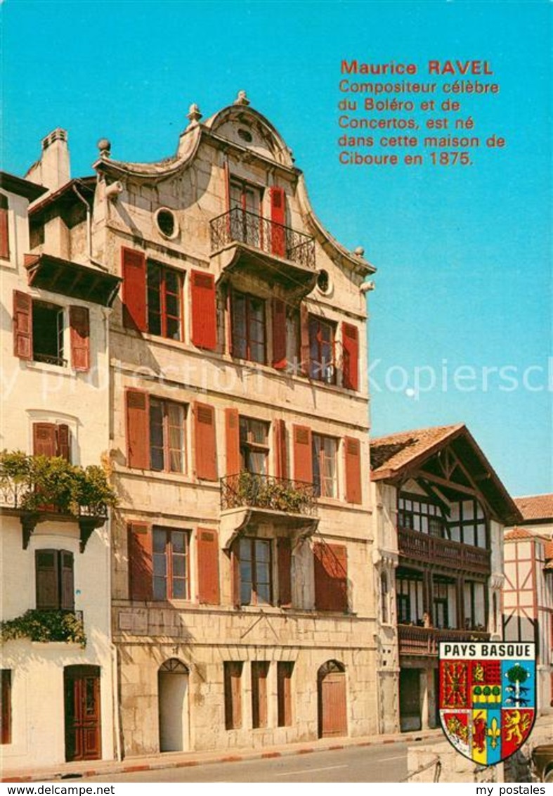 13368228 Ciboure Maison De Maurice Ravel Ciboure - Autres & Non Classés