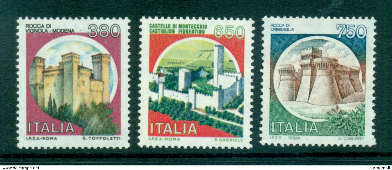 Italy 1986-90 Castles (3) MUH Lot57141 - Other & Unclassified