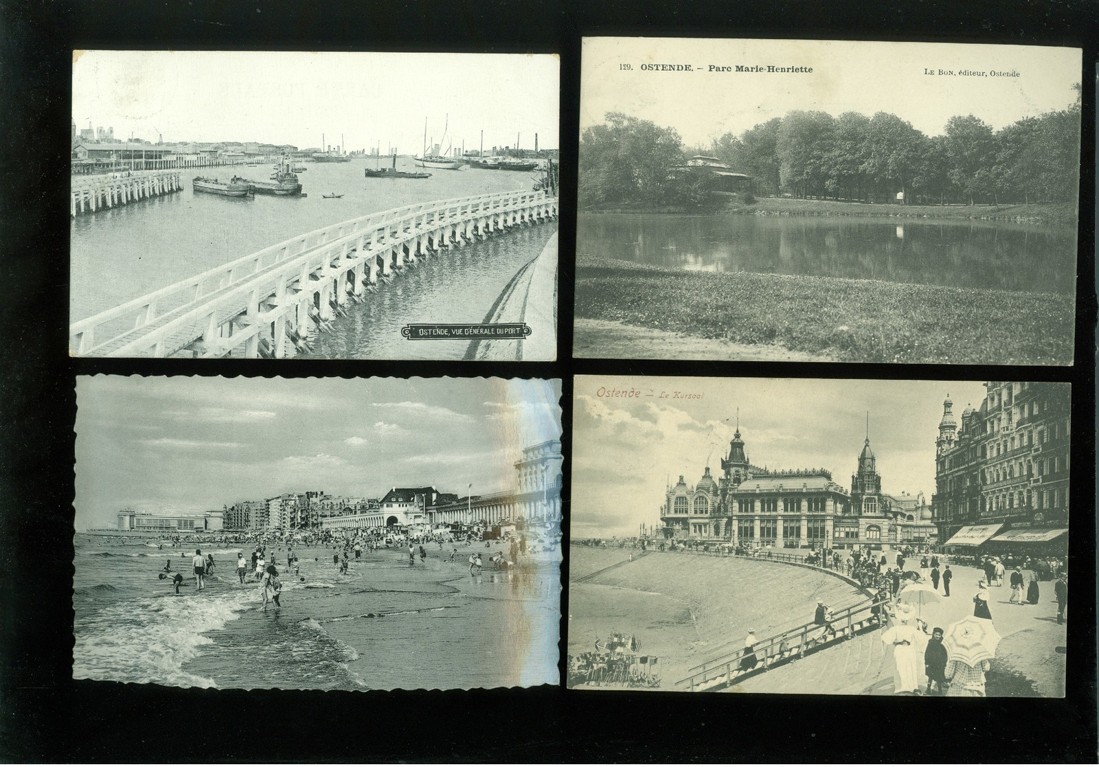 Beau lot de 60 cartes postales de Belgique  Ostende  Mooi lot van 60 postkaarten van Oostende - 60 scans