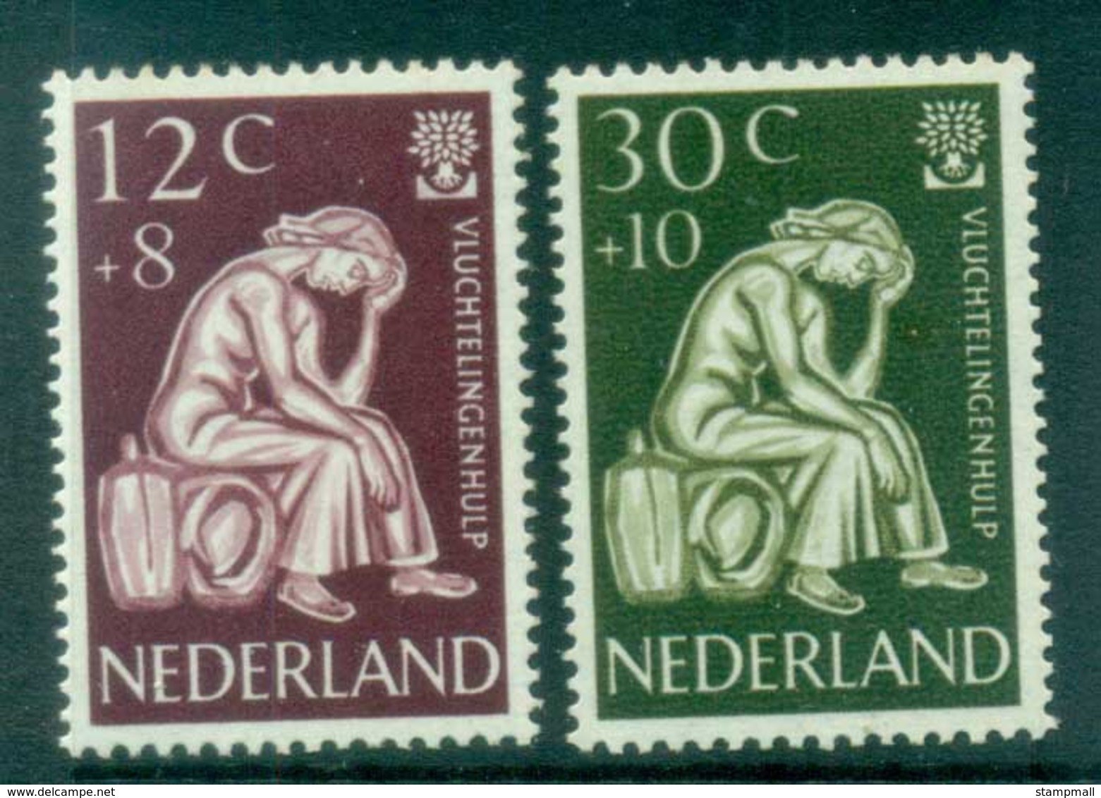 Netherlands 1960 Charity, World Refugee Year MLH Lot76516 - Non Classés