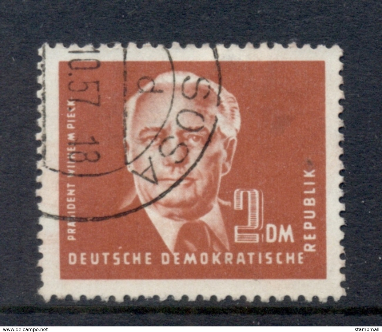 Germany DDR 1952-53 Pres. Wilhelm Pieck 2m FU - Other & Unclassified