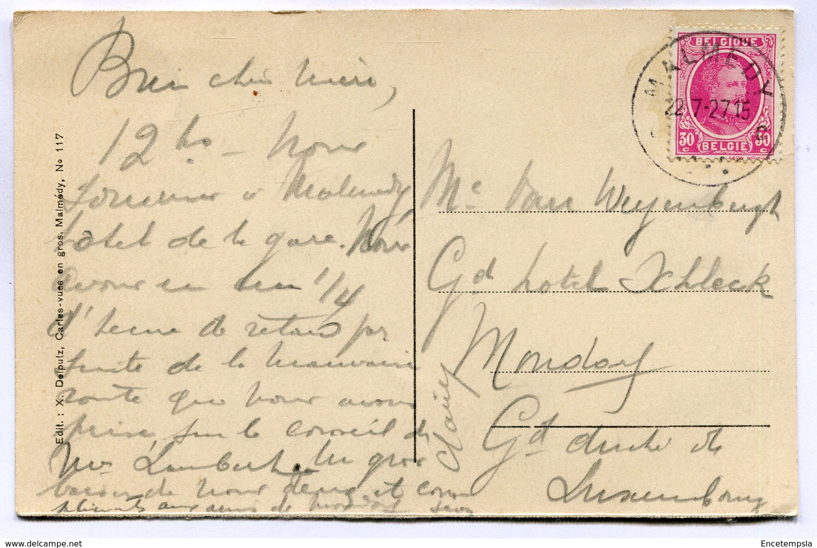 CPA - Carte Postale - Belgique - Malmedy - Les Roches De Falize ( DD7274) - Malmedy