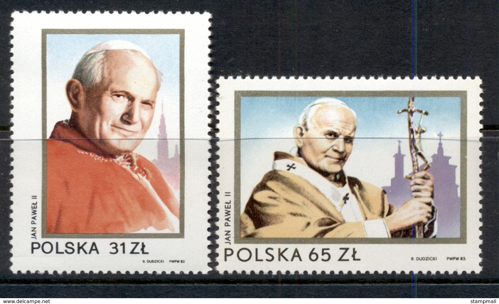Poland 1983 Second Visit Of Pope John Paul II MUH - Unused Stamps