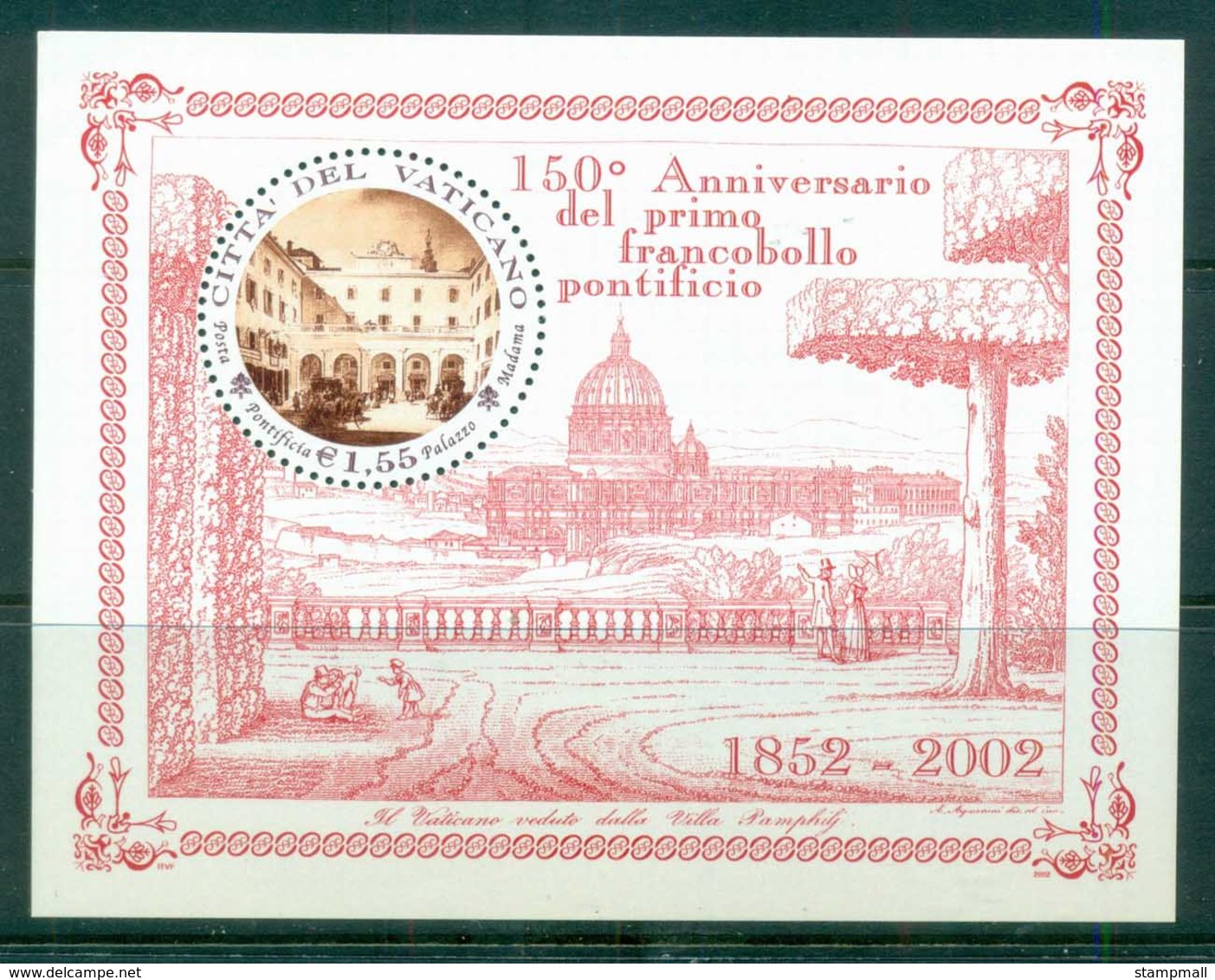 Vatican 2002 Roman States Postage Stamp Anniv. MS MUH - Ongebruikt