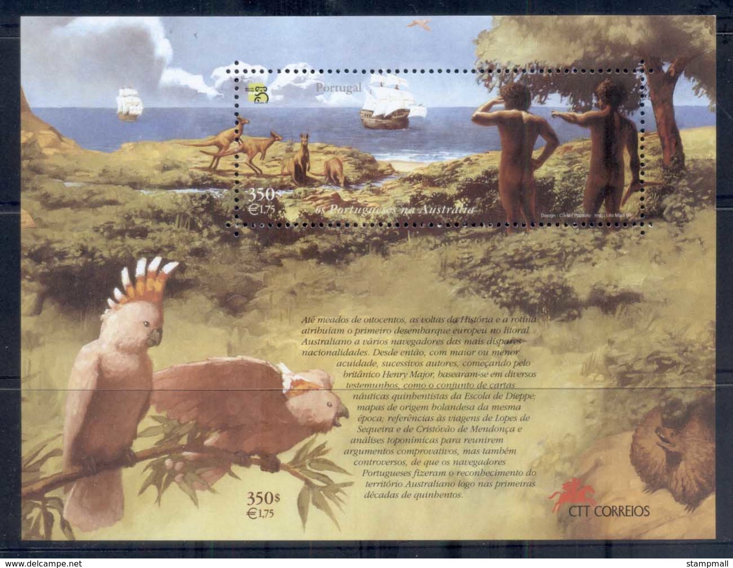 Portugal 1999 Australia Stamp Expo MS MUH - Nuevos