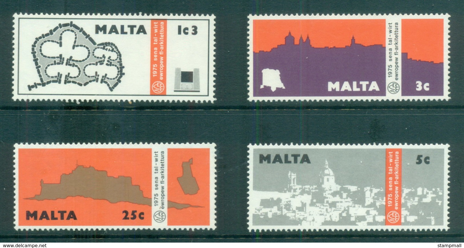 Malta 1975 European Architectural Year MLH - Malta