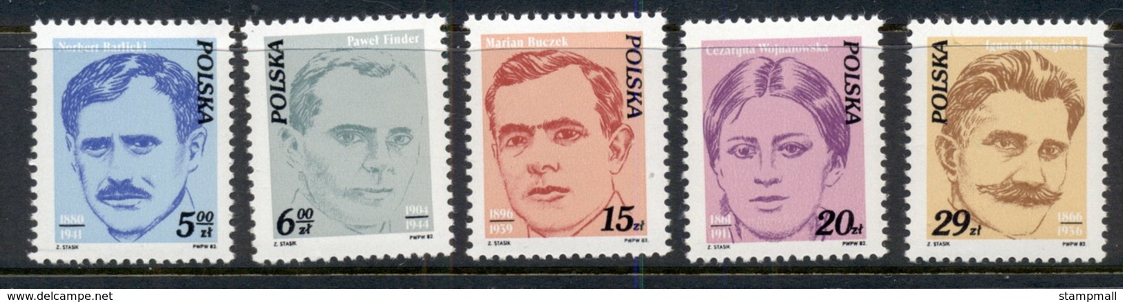 Poland 1982 Workers & Activists MUH - Unused Stamps