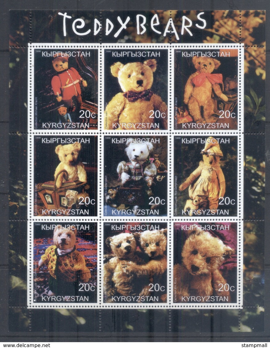 Kyrgystan 2002 100th Birthday Of The Teddy Bear MS MUH - Andere & Zonder Classificatie