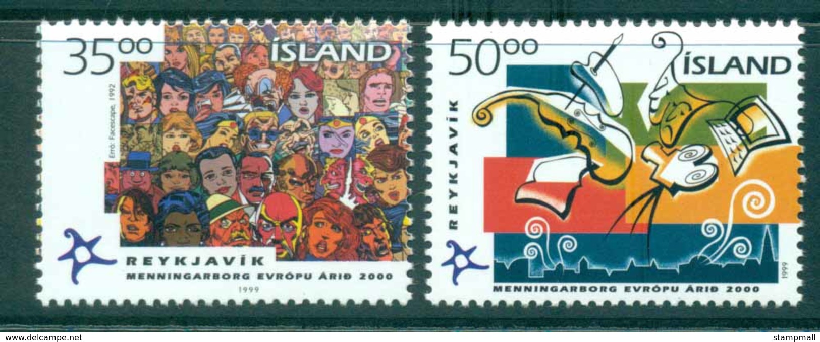 Iceland 1999 Reykjavik Cultural City MUH Lot32471 - Unused Stamps