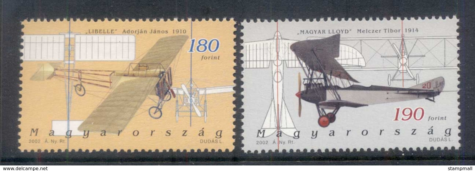 Hungary 2002 Hungarian Designed Aircraft MUH - Unused Stamps