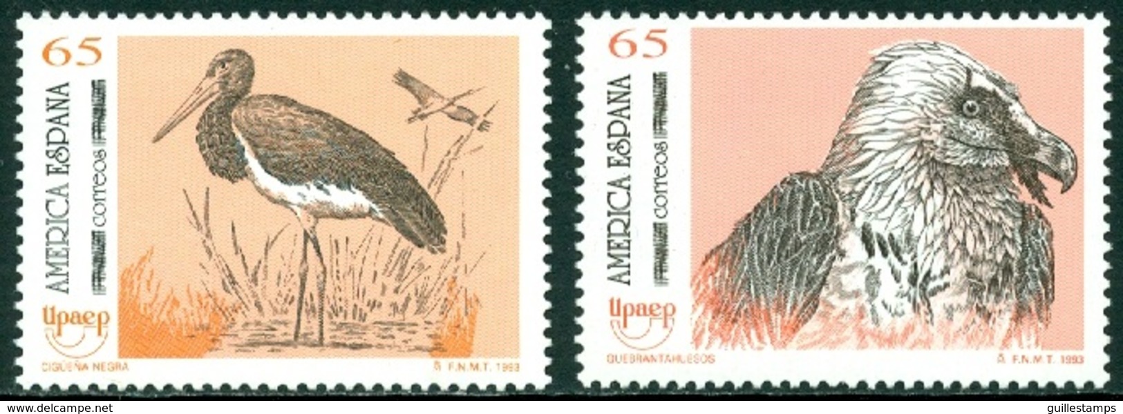 SPAIN 1993 AMERICA-UPAEP, ENDANGERED FAUNA** (MNH) - Nuevos