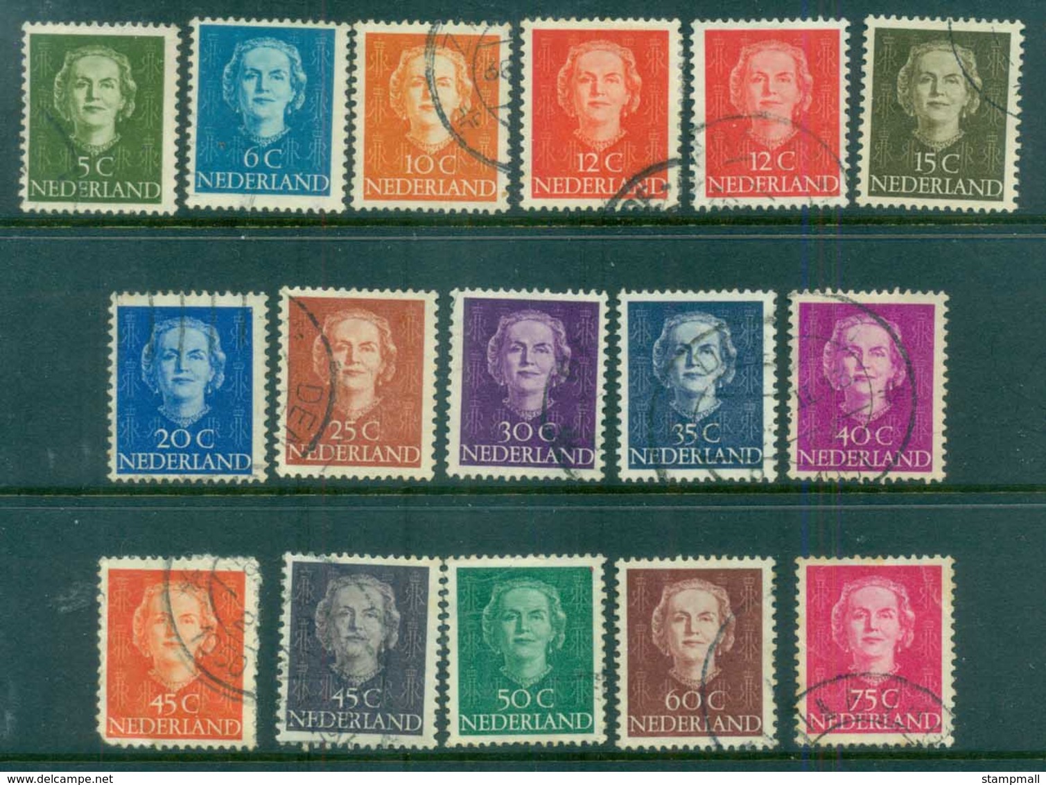 Netherlands 1949 Queen Juliana FU Lot76639 - Unclassified