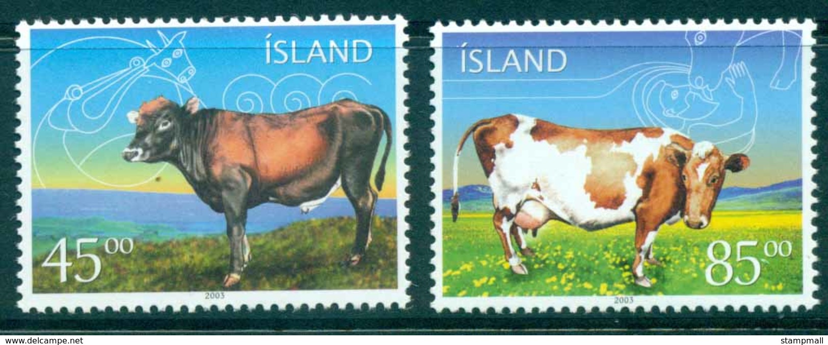 Iceland 2003 Cattle MUH Lot32512 - Unused Stamps