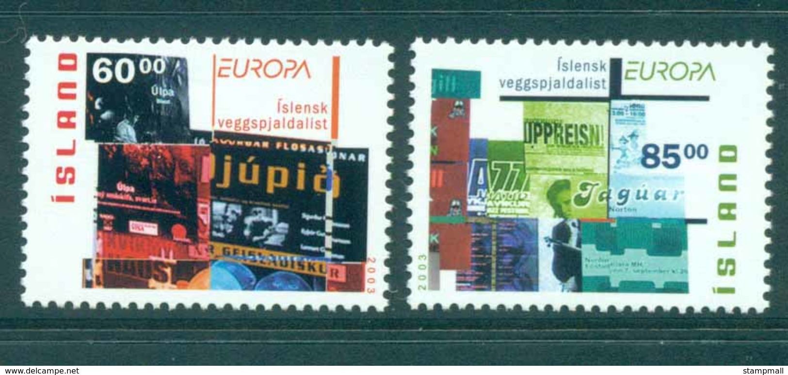 Iceland 2003 Europa MUH Lot32517 - Unused Stamps