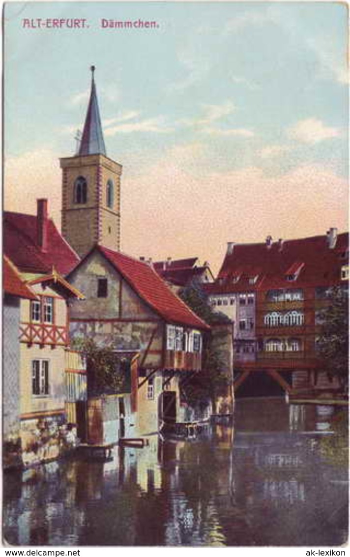 Ansichtskarte Erfurt Alt-Erfurt. Dämmchen 1912 - Erfurt