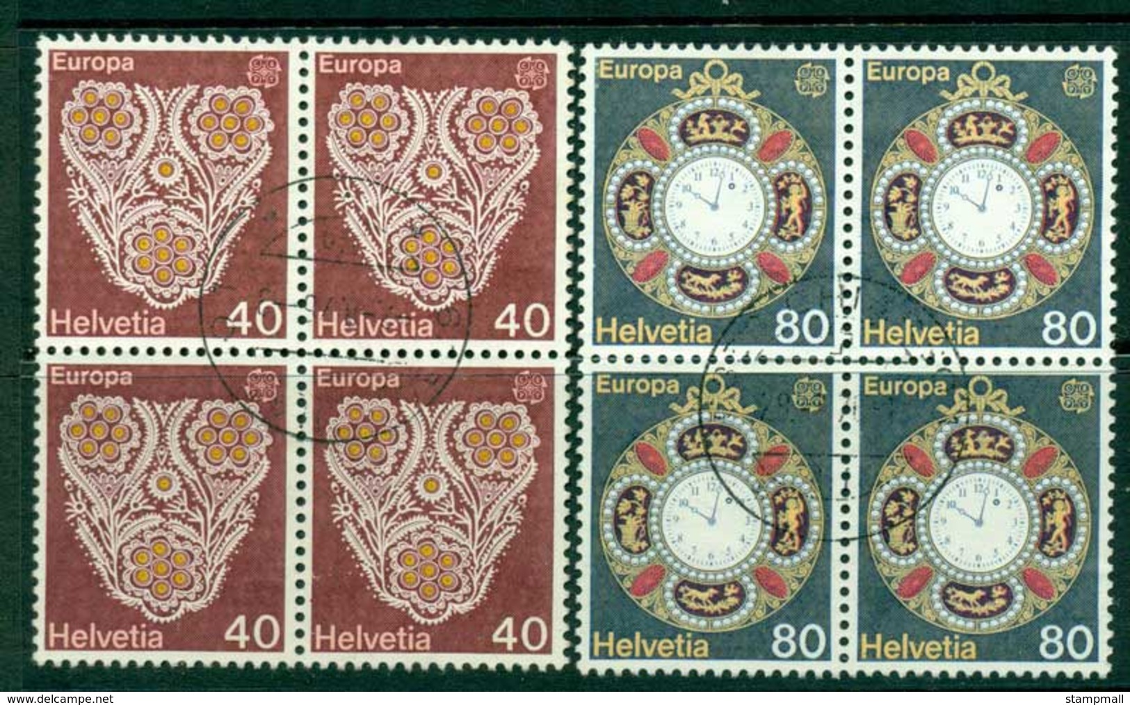 Switzerland 1976 Europa Block 4 FU Lot16430 - Unused Stamps