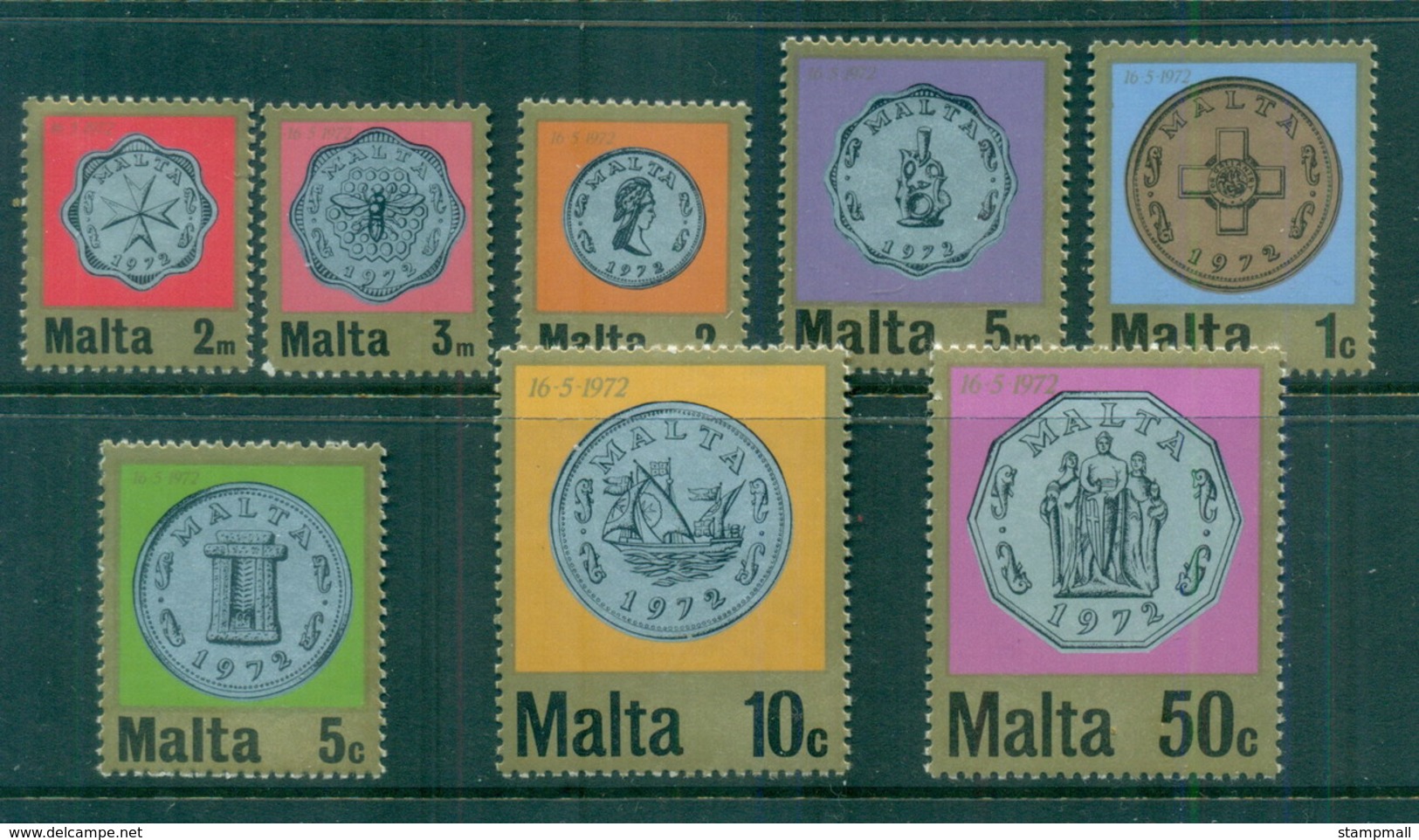 Malta 1972 New Decimal Currency Coins MLH - Malta