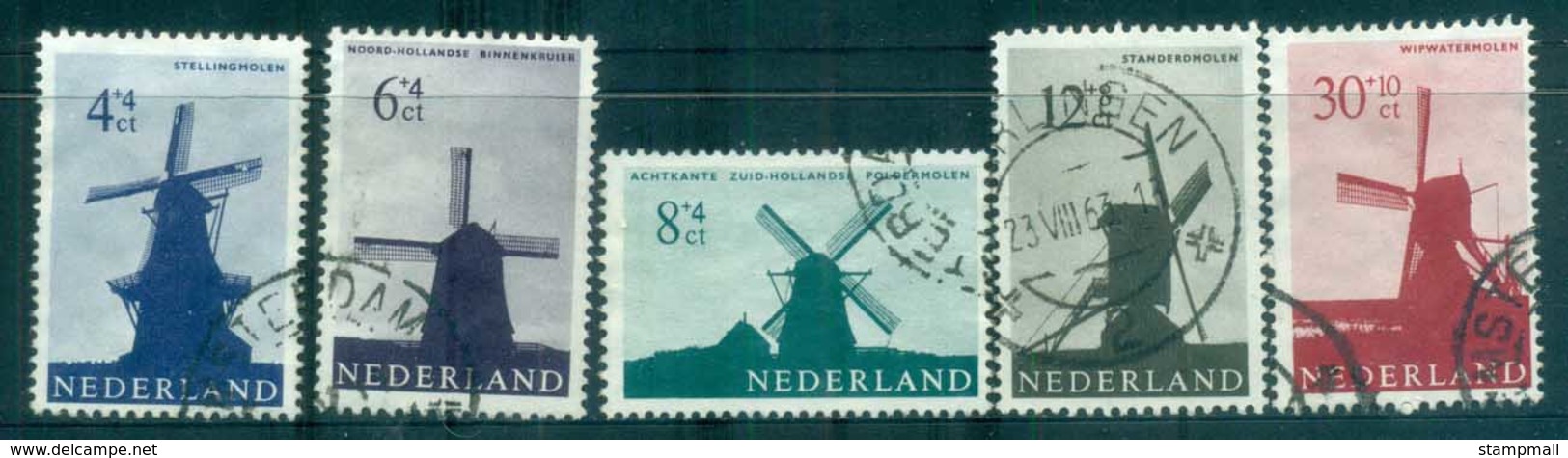 Netherlands 1963 Charity, Social & Cultural Purposes, Windmills FU Lot76526 - Non Classés