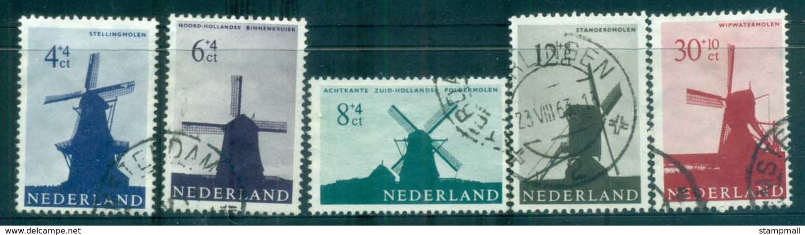 Netherlands 1963 Charity, Social & Cultural Purposes, Windmills FU Lot76526 - Zonder Classificatie