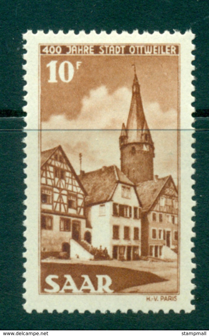 Saar 1950 Founding Of Ottweiler Anniv. MLH Lot38472 - Andere & Zonder Classificatie