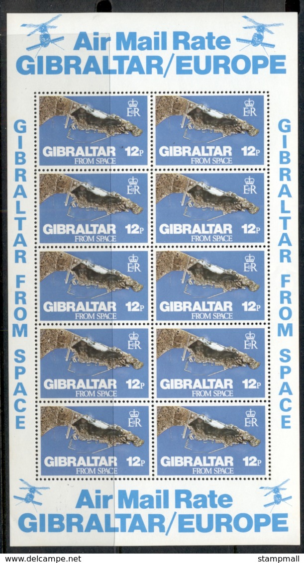 Gibraltar 1978 Gibraltar From Space Sheetlet MUH - Gibraltar