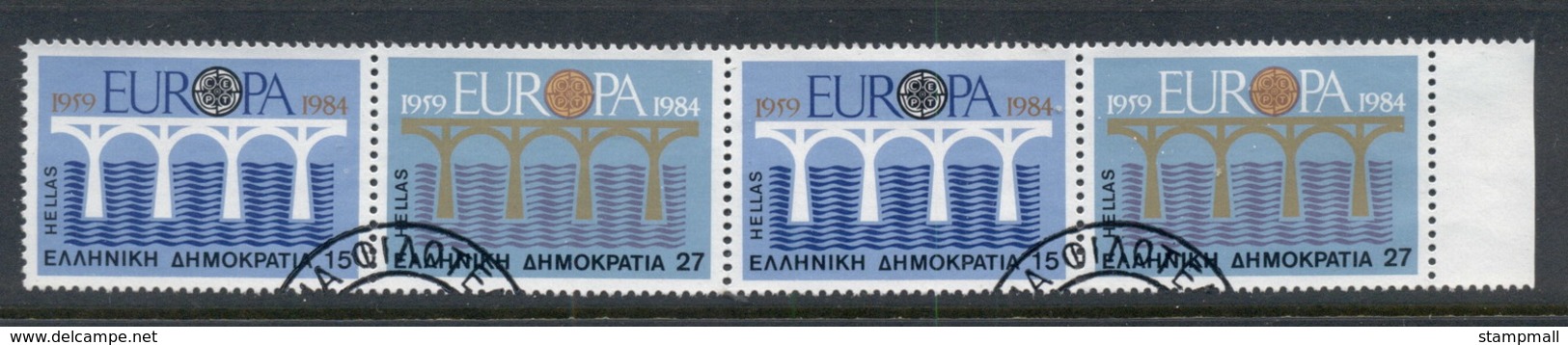 Greece 1984 Europa Bridges Booklet Pane FU - Andere & Zonder Classificatie