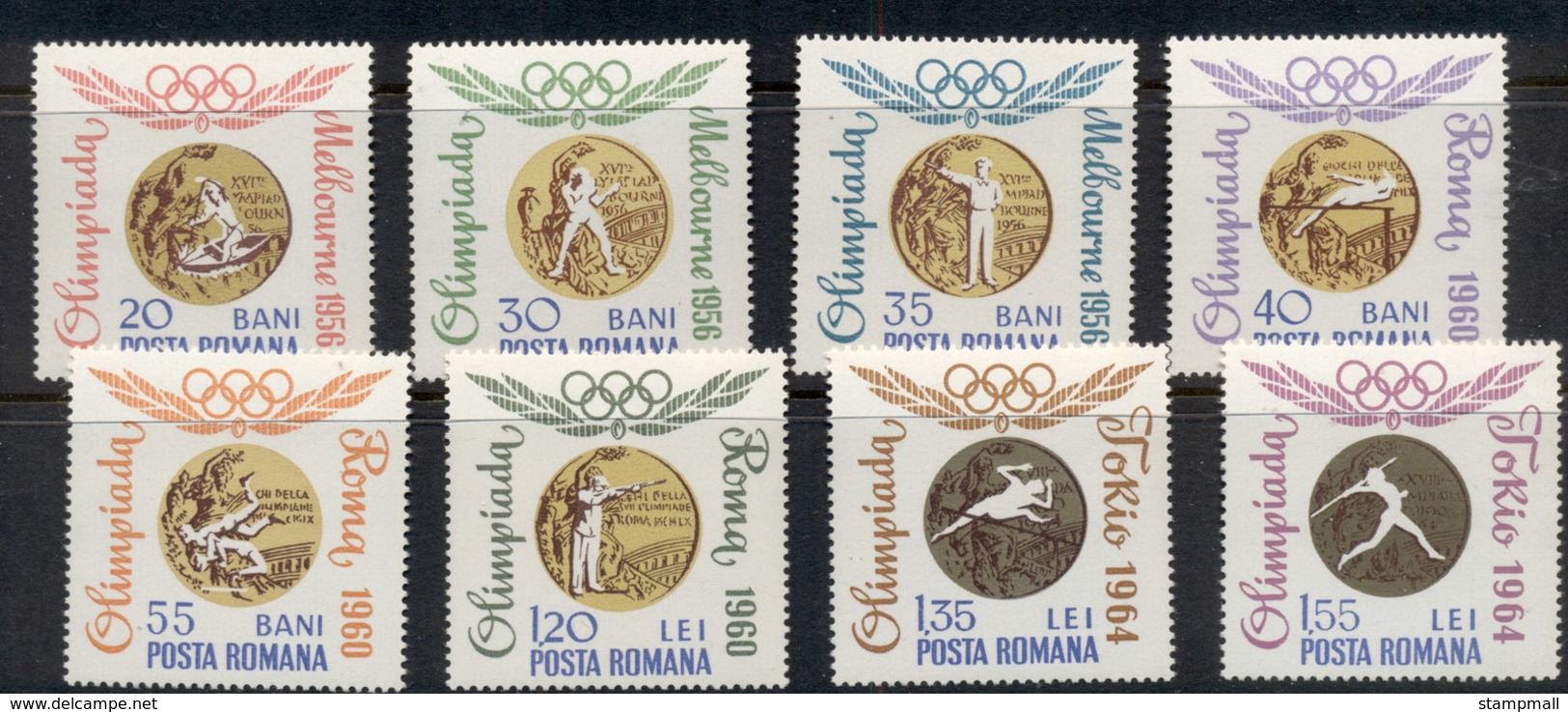 Romania 1964 Olympics Gold Medallists MUH - Unused Stamps