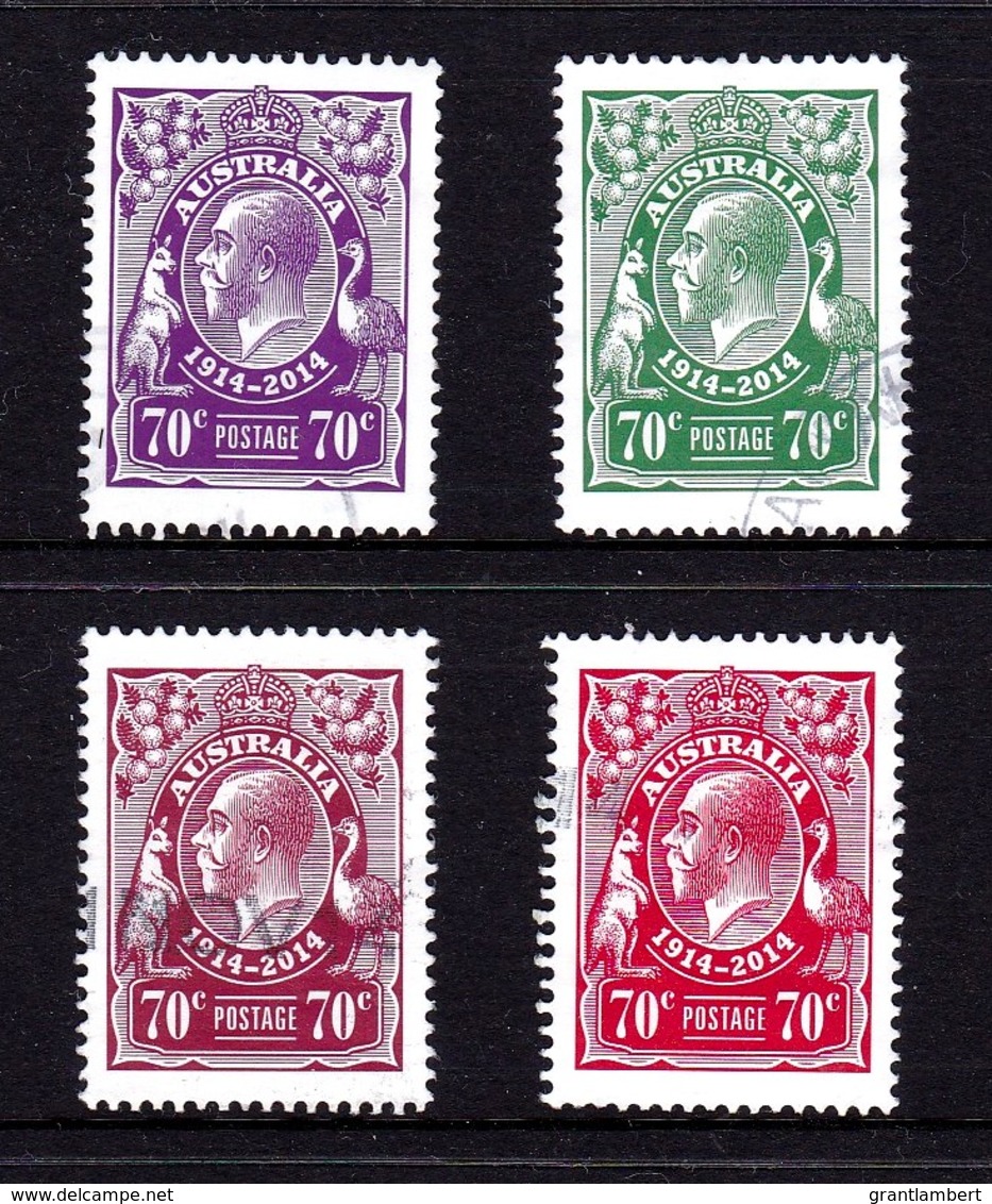 Australia 2014 King George V Centenary Set Of 4 Used - Used Stamps