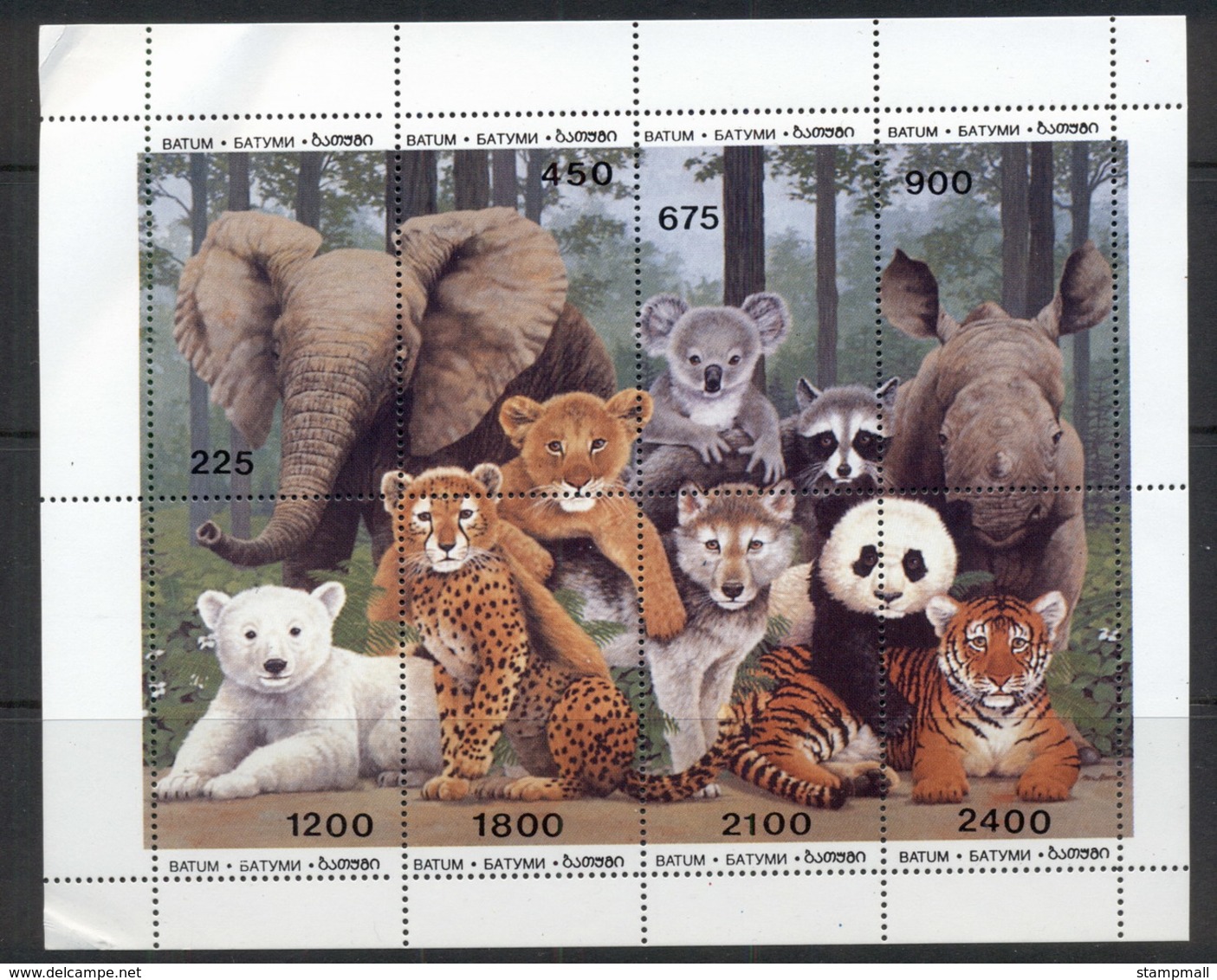 Batum 2000 C. Wildlife, Elephant, Koala MS MUH - Batum (1919-1920)