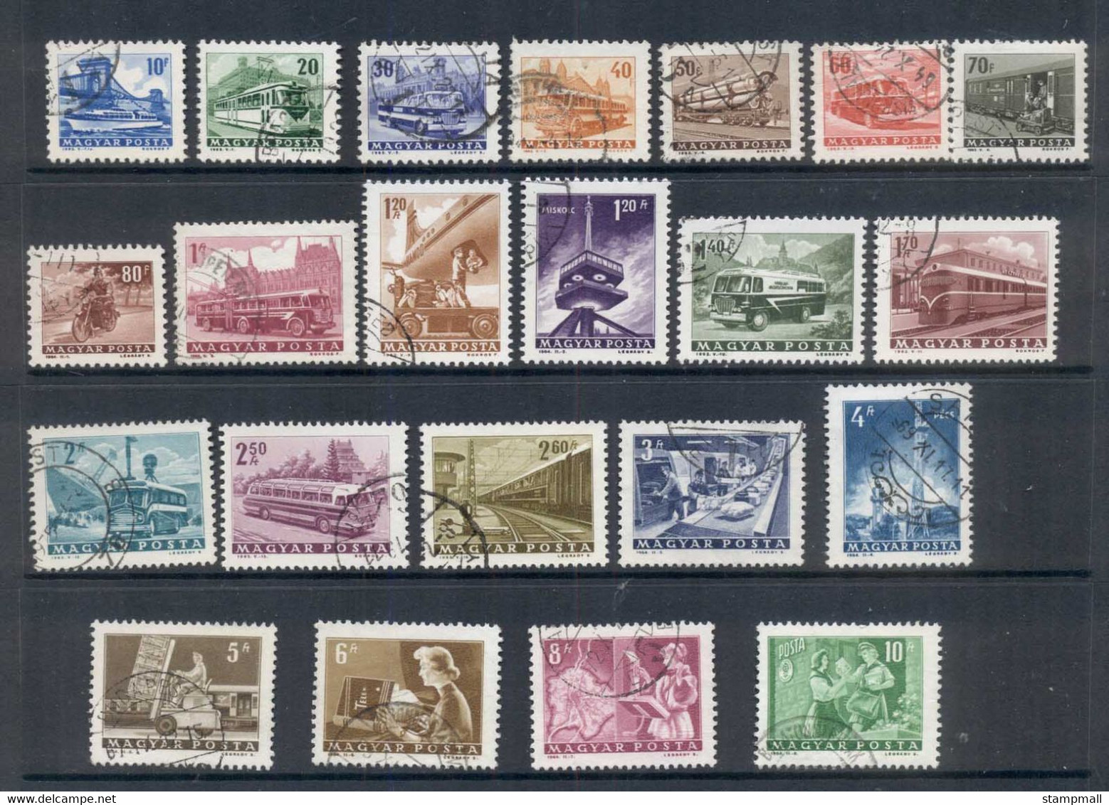 Hungary 1963-64 Transport & Telecommunications FU - Unused Stamps