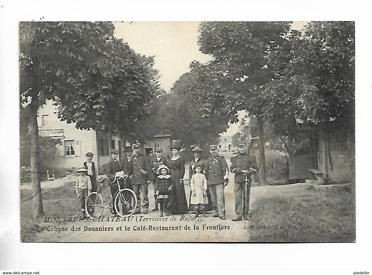 90 - MONTREUX-CHATEAU. Cabane Des Douaniers Et Le Café-restaurant De La Frontière. - Autres & Non Classés