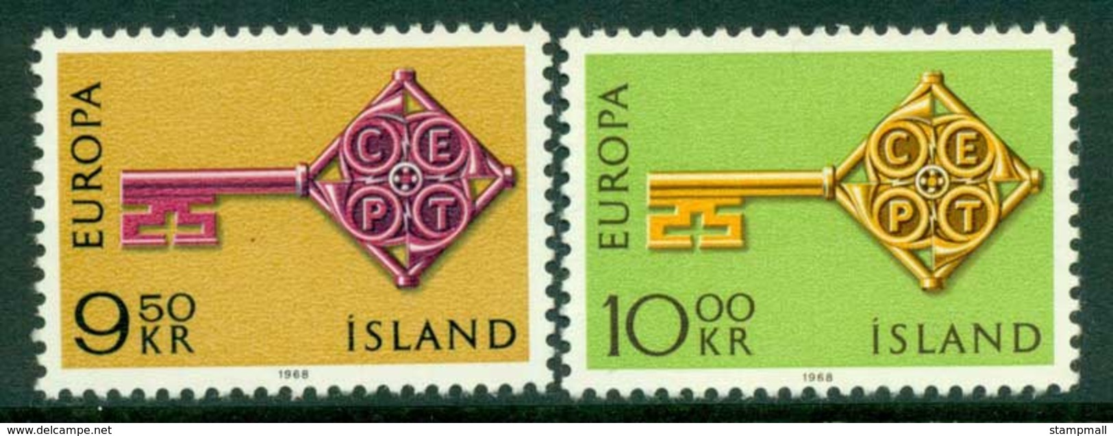 Iceland 1968 Europa MUH Lot15284 - Unused Stamps