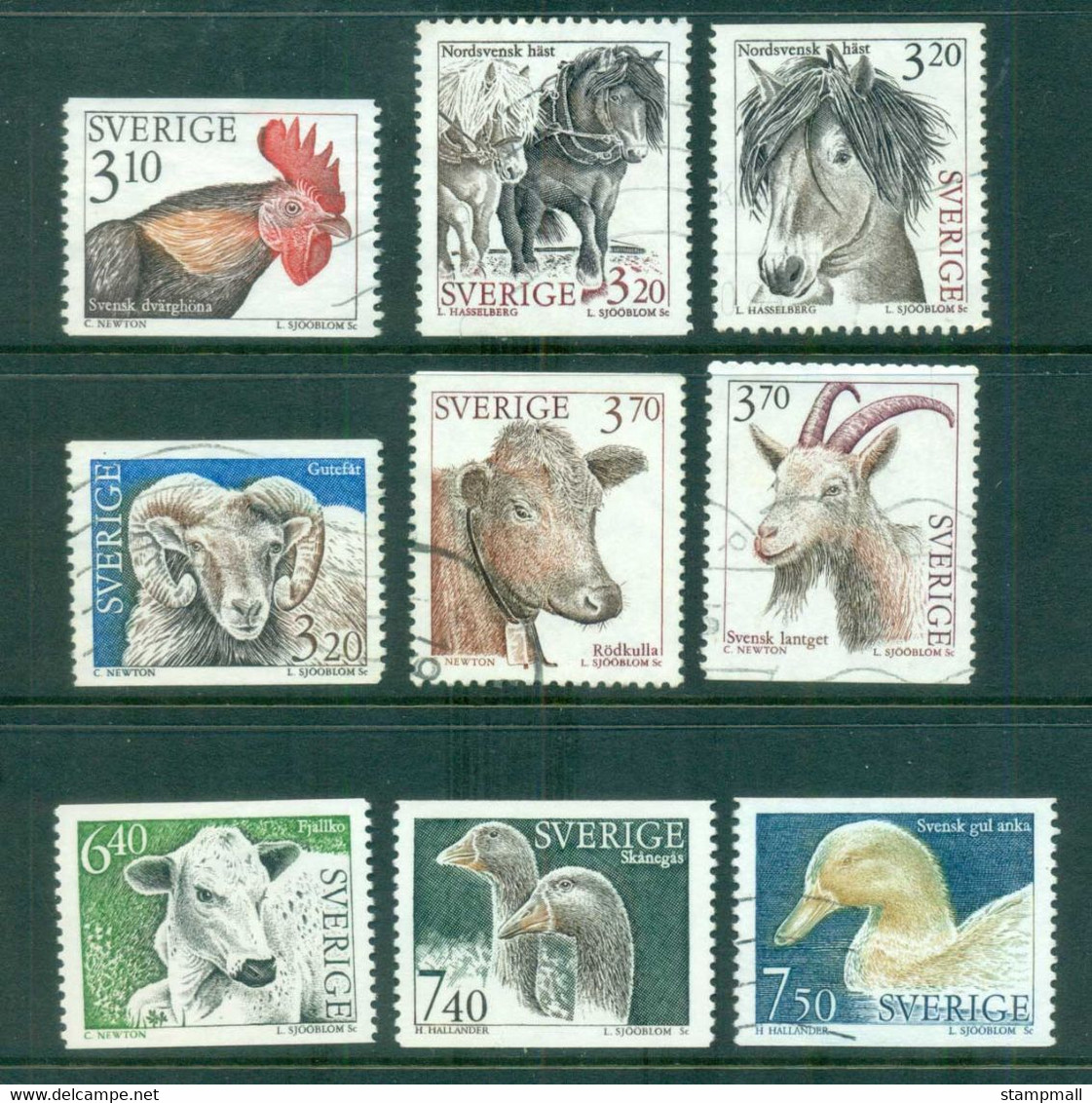 Sweden 1994-95 Domestic Animals FU Lot84185 - Unused Stamps