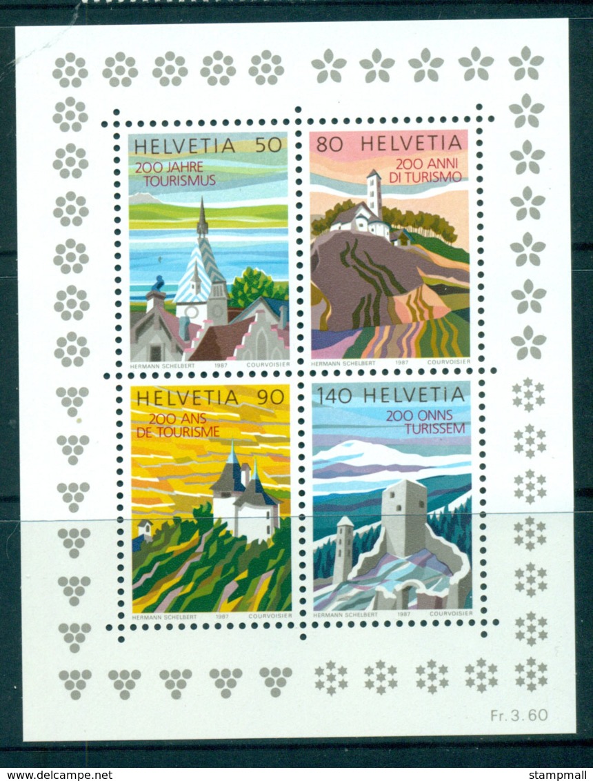 Switzerland 1987 Tourism MS MUH Lot58990 - Unused Stamps