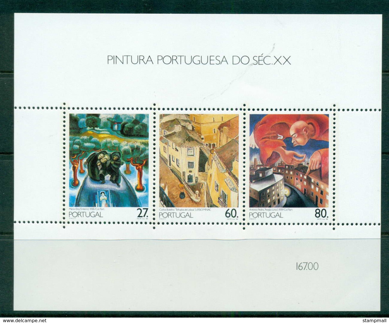 Portugal 1988 20th Century Paintings MS MUH Lot57509 - Unused Stamps