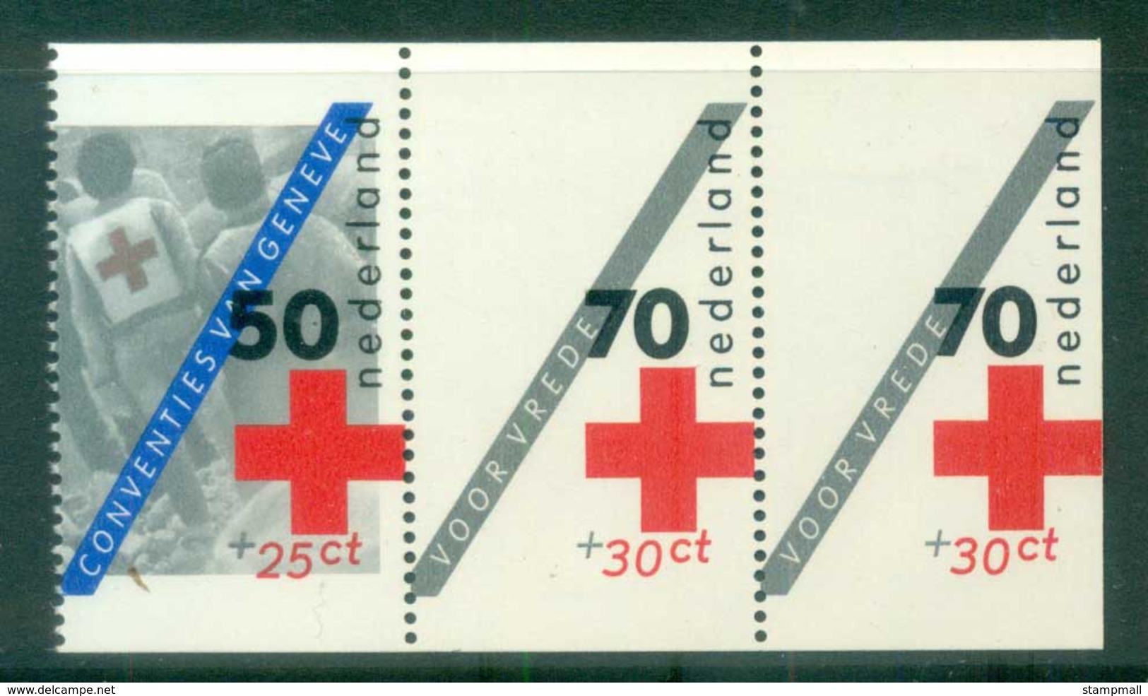 Netherlands 1983 Charity, Red Cross Booklet Pane MUH Lot76611 - Unused Stamps