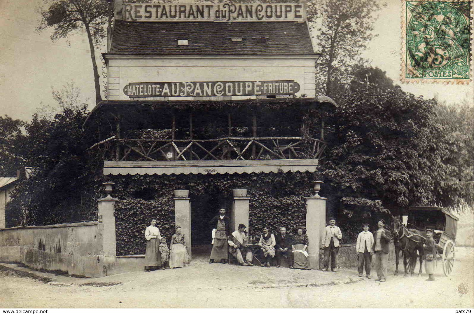 CARTE PHOTO -   RESTAURANT Du PAN COUPE - (probablement  ST-MAUR) - Autres & Non Classés